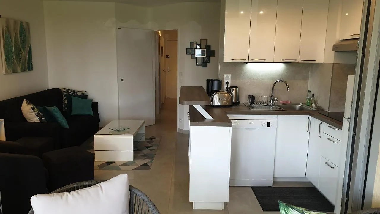 Garden&beach sea view apartment Cannes